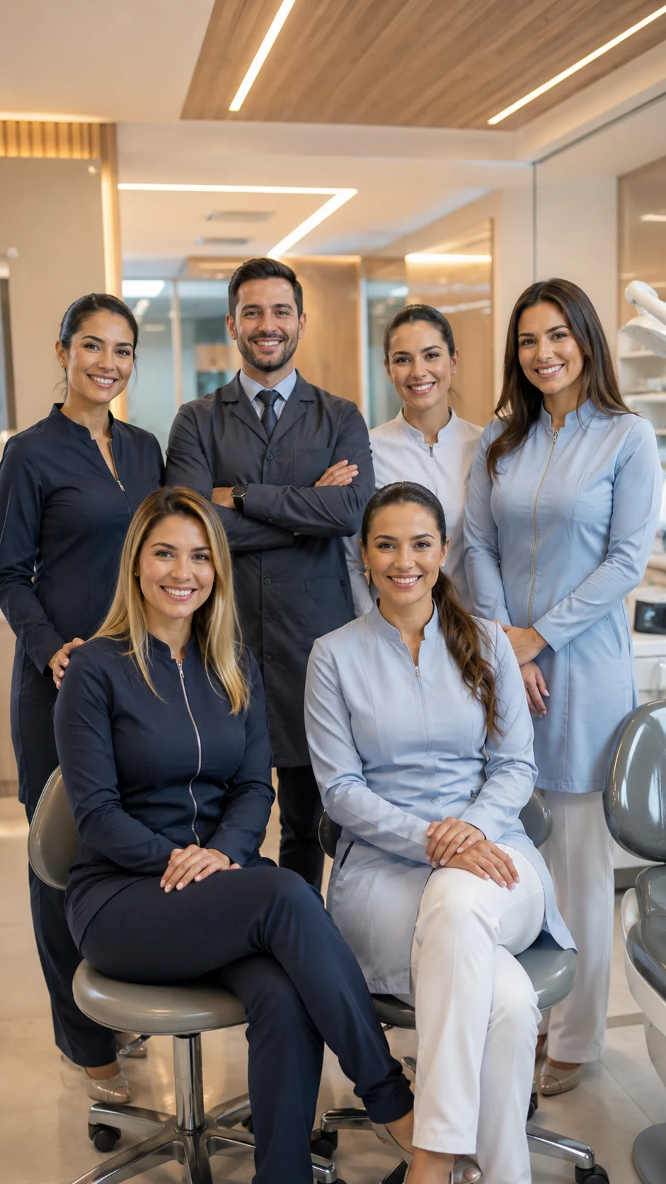 Equipa odontológica da Clínica Alva Dental